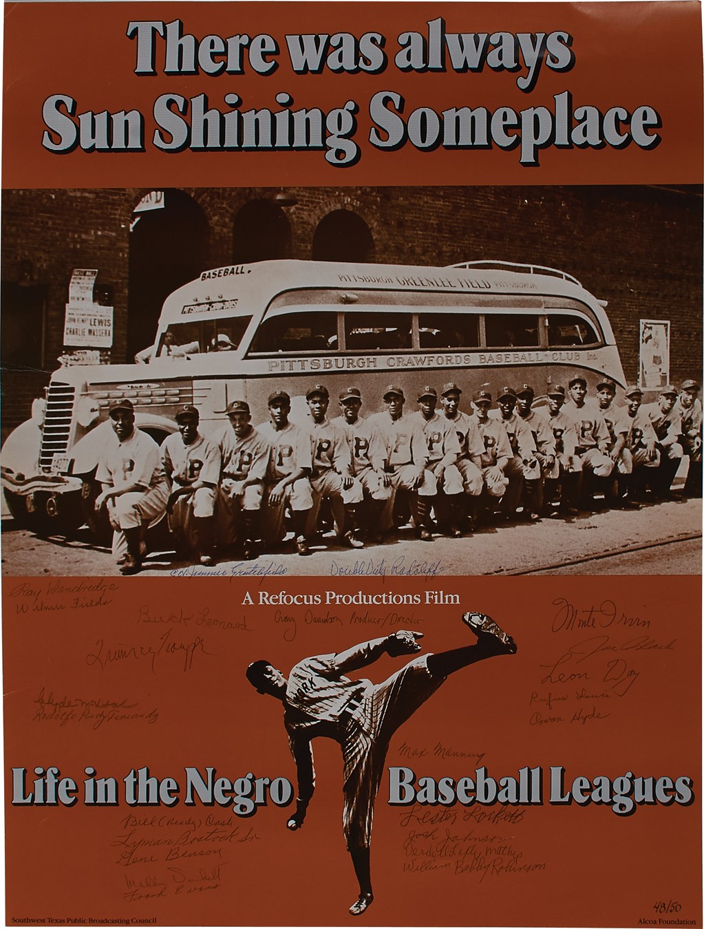 - 1980 "Life in the Negro Baseball Leagues" Limited Edition Signed Poster (48/50)