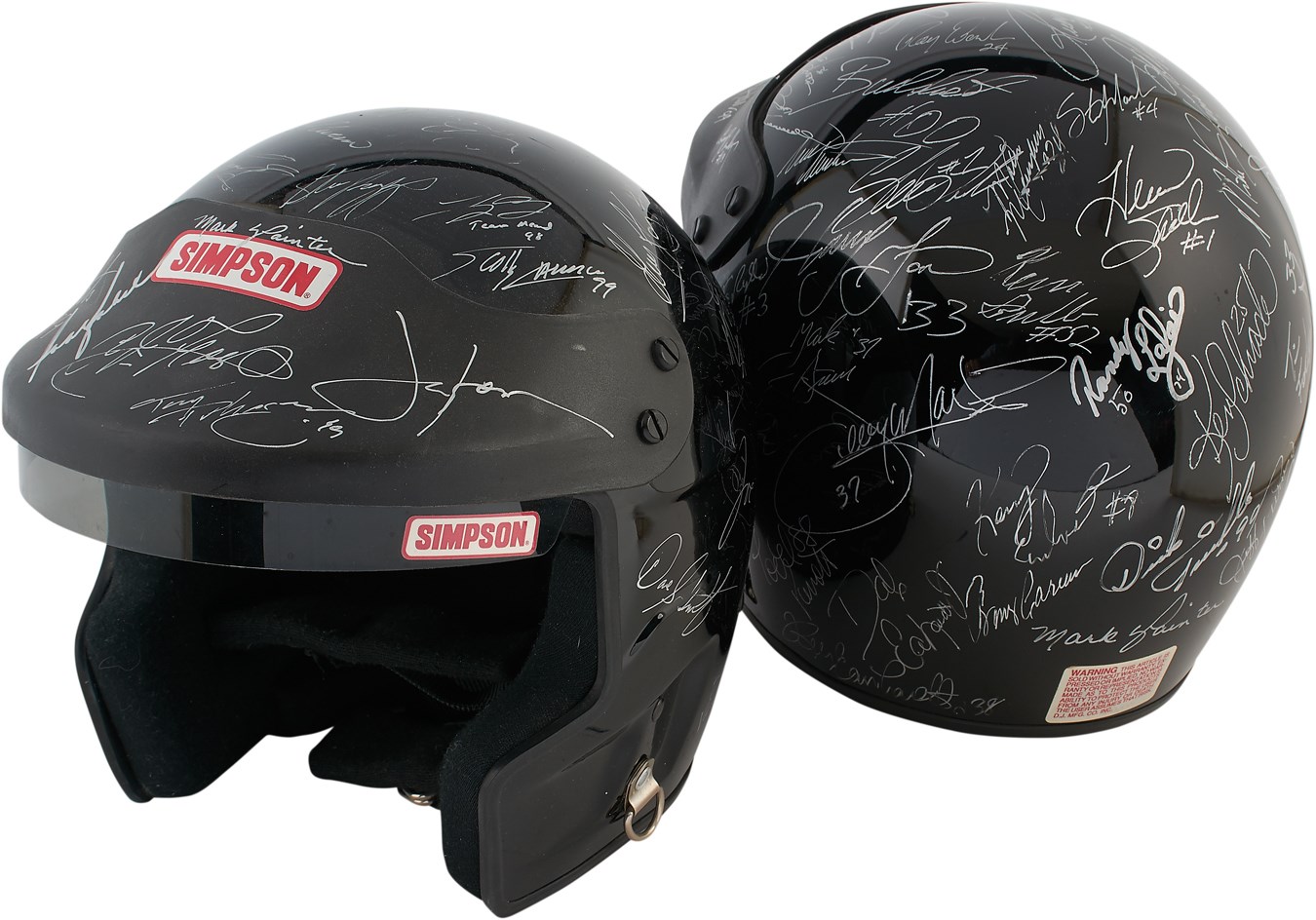 - NASCAR Stars of Past and Present Signed Helmets