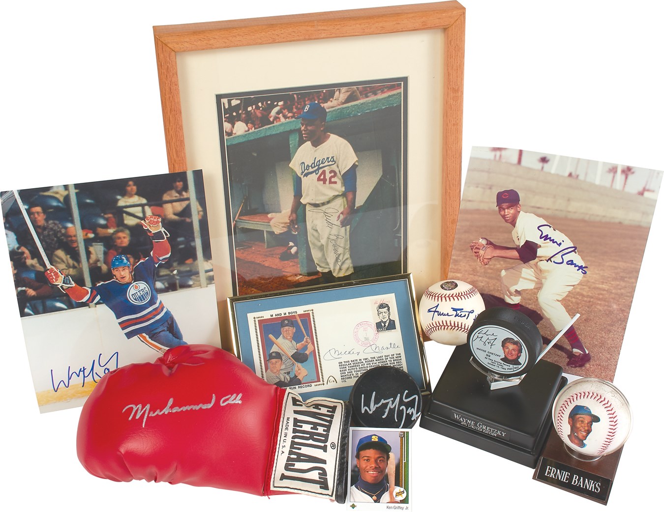- Sport Icons Signed Collection with Jackie Robinson & Cassius Clay (12)
