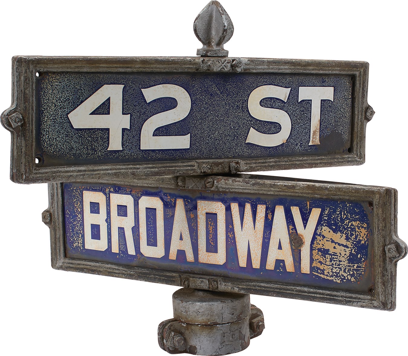 New York City "Broadway & 42nd" Street Sign