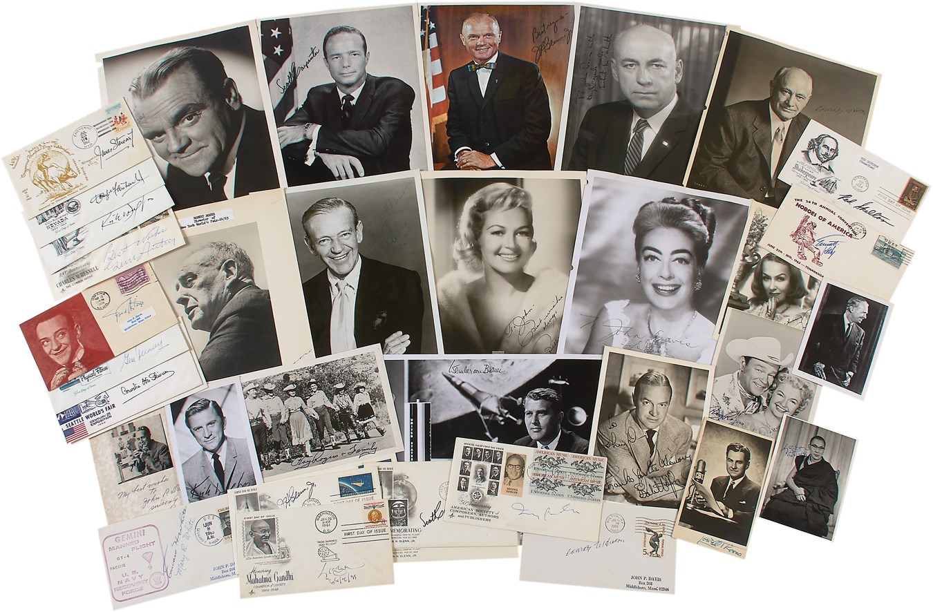 - Vintage Autograph Collection with Famous Figures (200+)