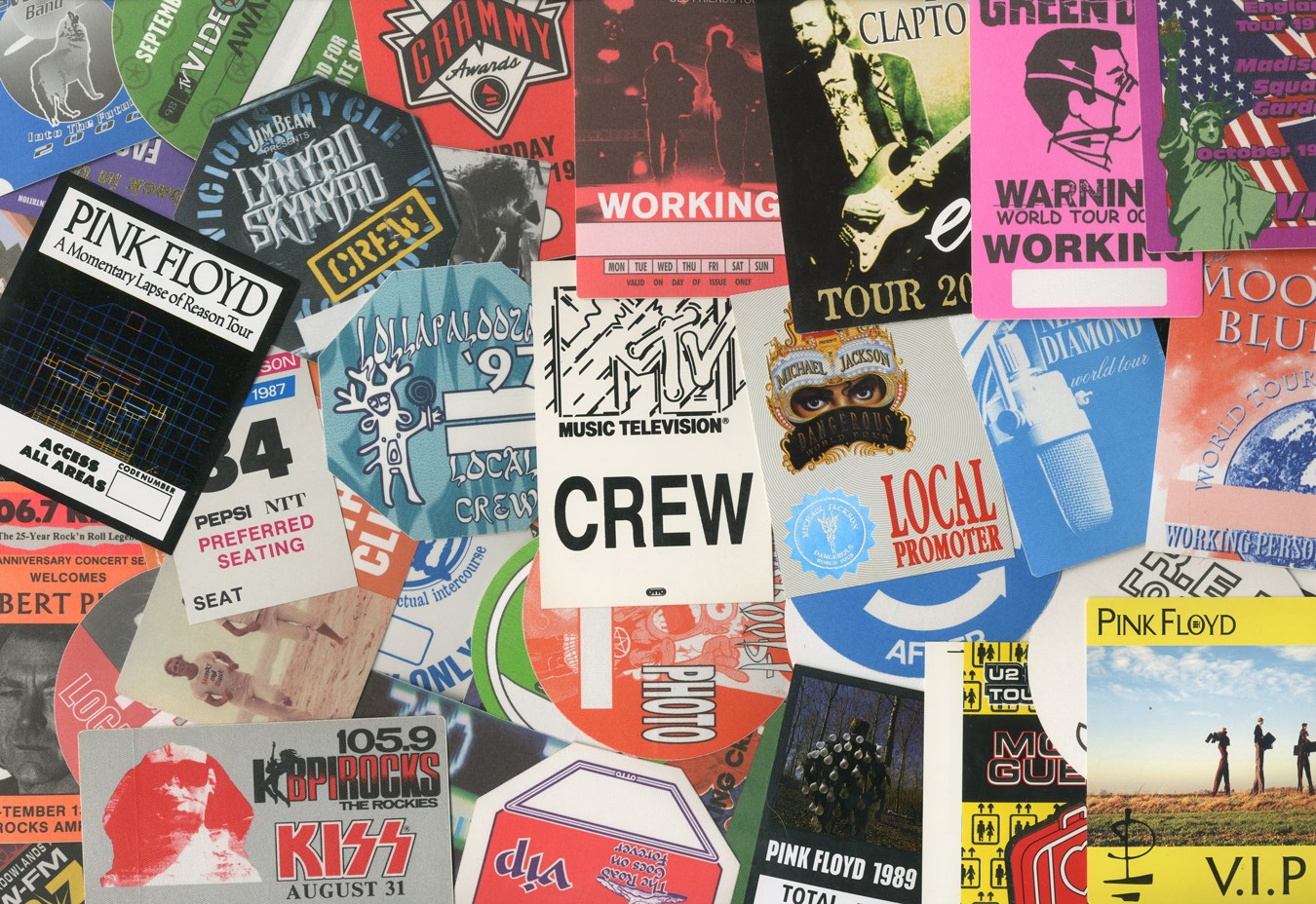 - Massive 1980s-90s Huge Rock Concert Backstage Passes Collection from Otto (450+)