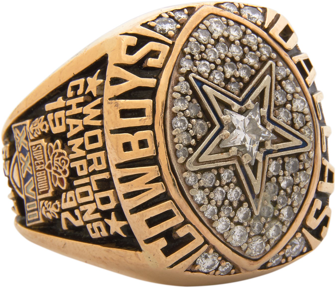 Tony Casillas 1992 Dallas Cowboys Super Bowl Champion Ring (Player LOA)
