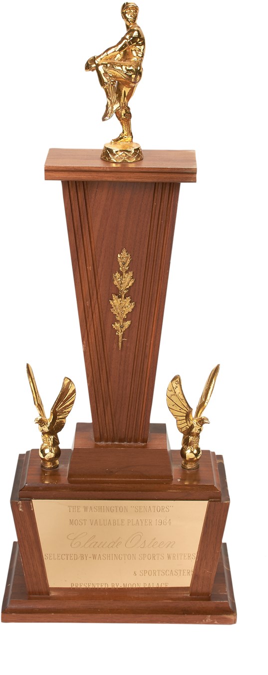 - 1964 Claude Osteen Washington Senators Most Valuable Player Award