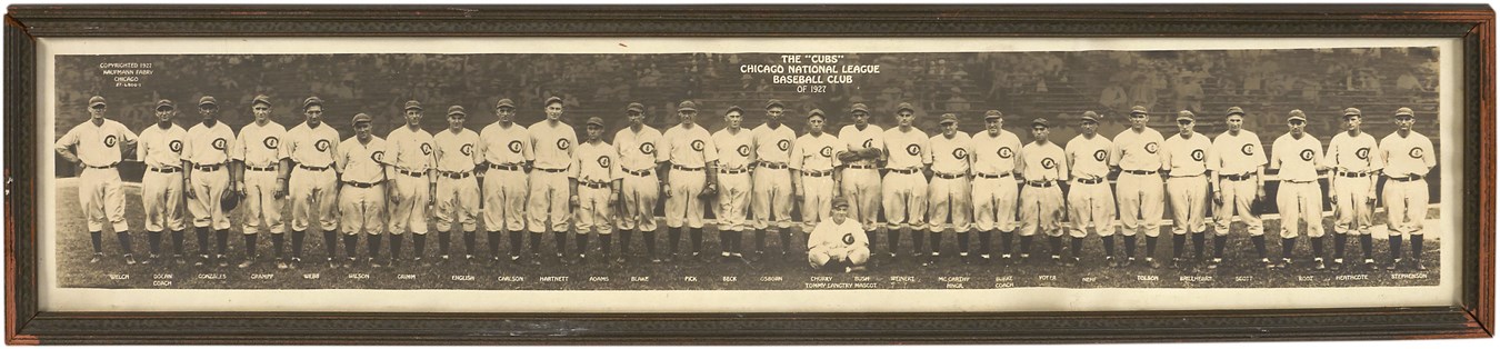 - 1927 Chicago Cubs Panorama by Kaufmann & Fabry - Rescued from Trash by Paper Boy