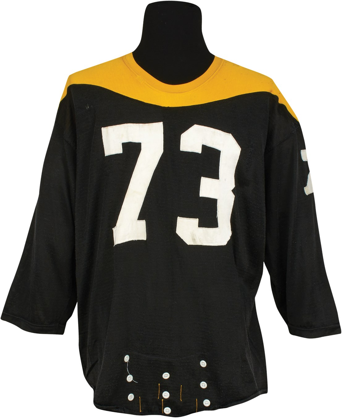 - 1966-67 Ray Mansfield Pittsburgh Steelers Game Worn Jersey (Photomatched)