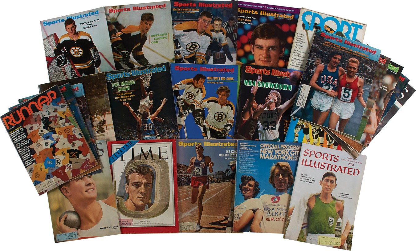 Tickets, Publications & Pins - 1950s-80s Sizable Publication Collection with Multiple Williams & Mantle Covers (130+)