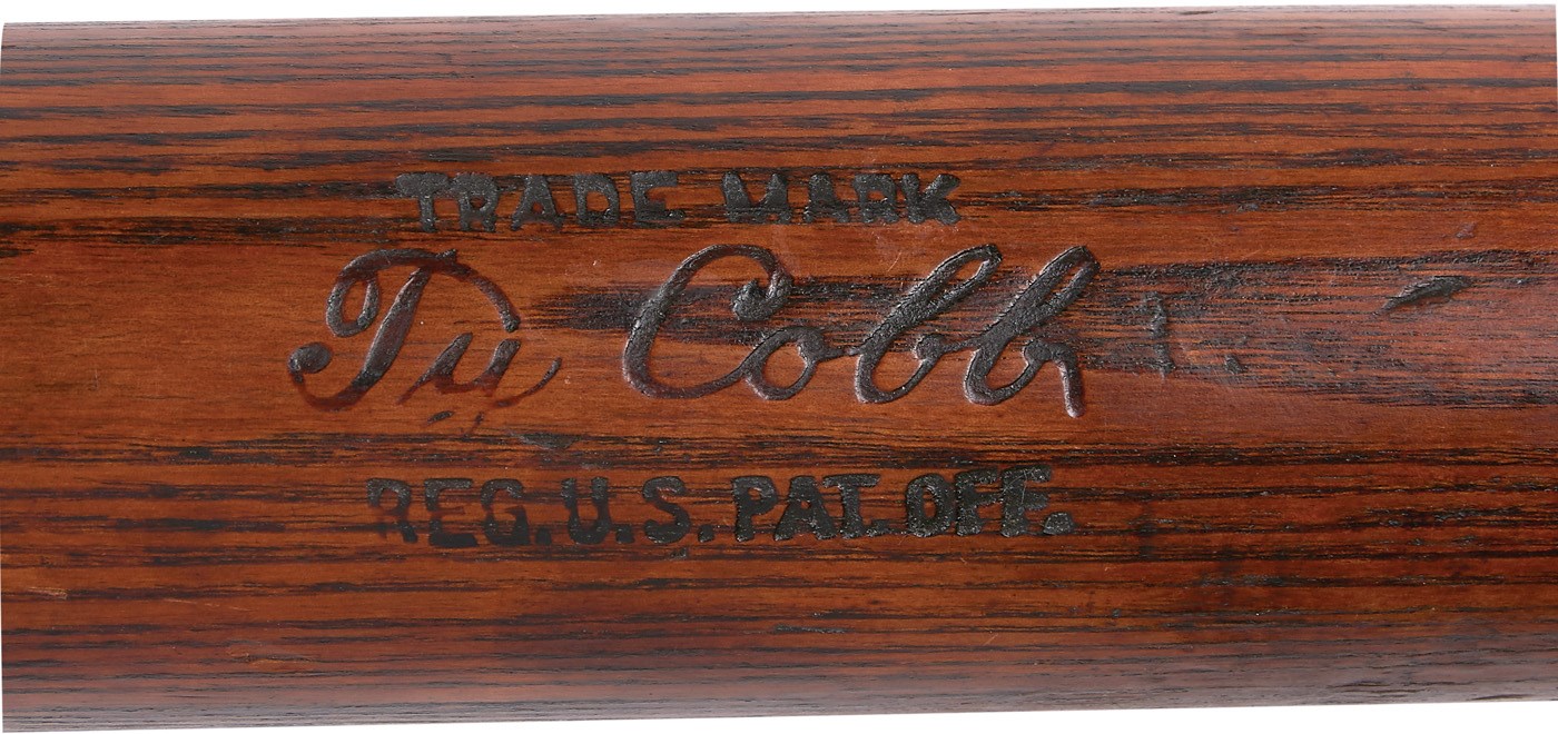 Baseball Equipment - 1925 Ty Cobb Game Used Factory Side-Written Bat (PSA 10)