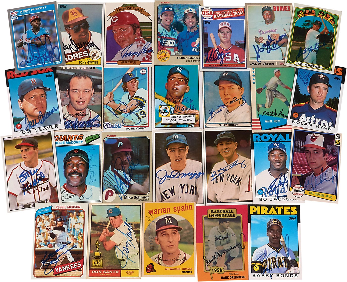 Baseball Autographs - Massive Baseball Card Signed Collection (approx. 4,150) with 367 HOFers and approx. 191 Deceased