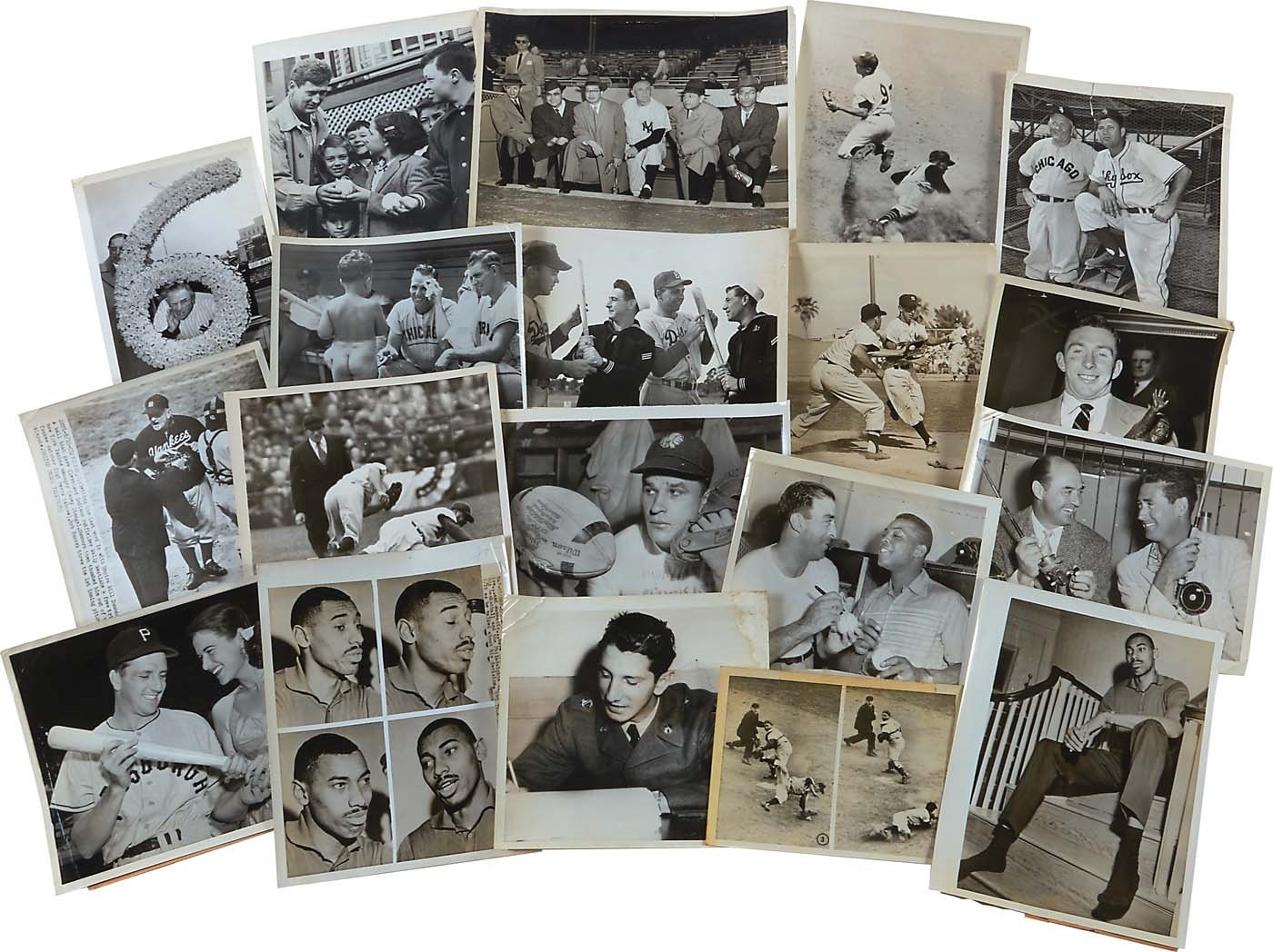 Baseball Autographs - Vintage Sports & Entertainment Photograph Collection with Autographs (325+)