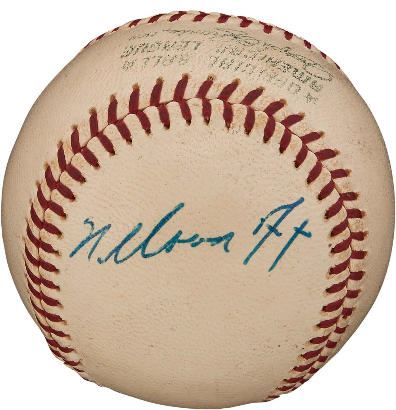 Baseball Autographs - 1960s Nellie Fox Single-Signed OAL Cronin Baseball (PSA NM-MT 8)