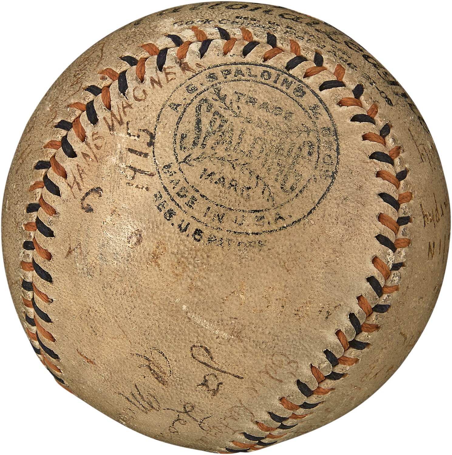 1915 Pittsburgh Pirates Team-Signed Baseball w/ Honus Wagner (JSA)