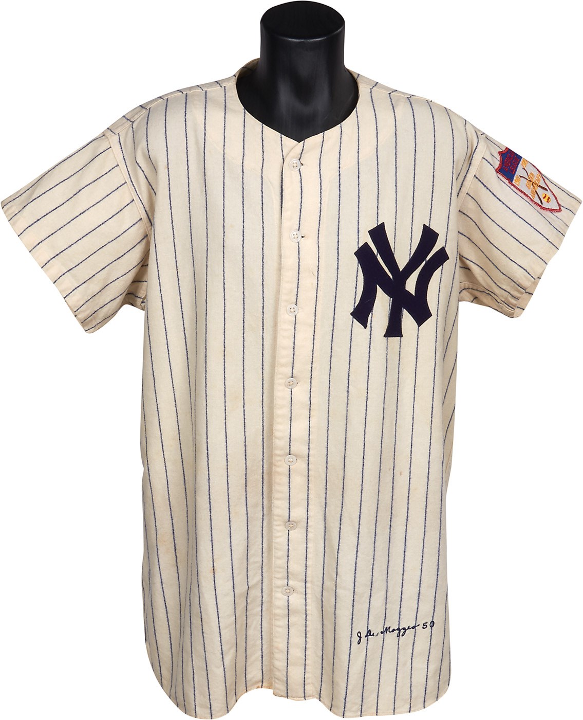 NY Yankees, Giants & Mets - 1950-51 Joe DiMaggio New York Yankees Game Worn Uniform - Photo-Matched (MEARS A8)