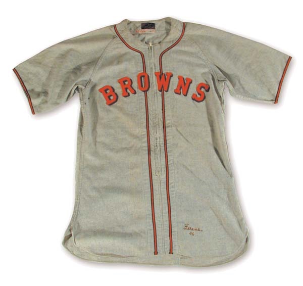 Uniforms - 1946 St. Louis Browns Game Worn Jersey.