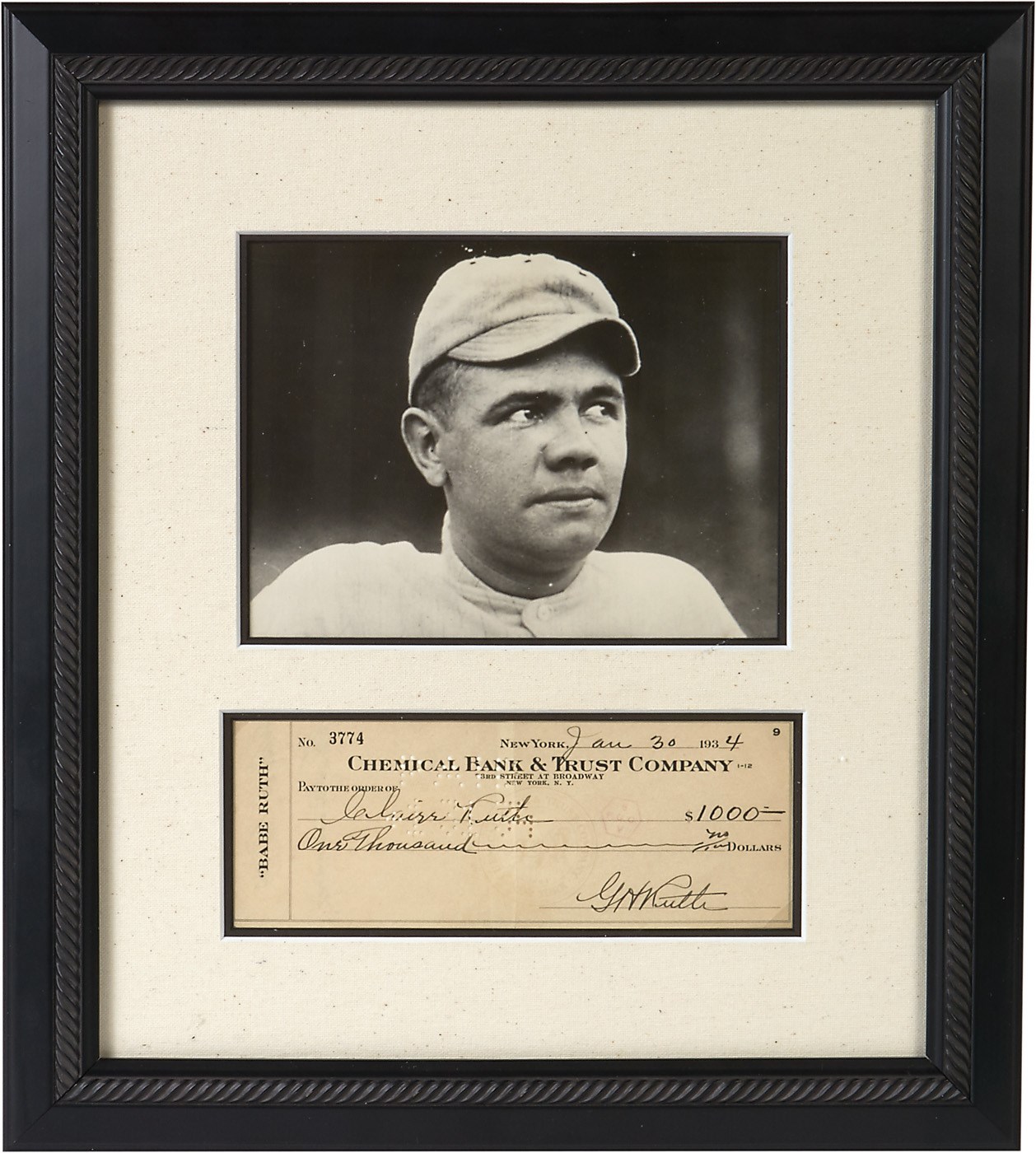 Baseball Autographs - Babe Ruth, Honus Wagner & Ty Cobb to Eddie Collins Signed Checks (PSA & JSA)