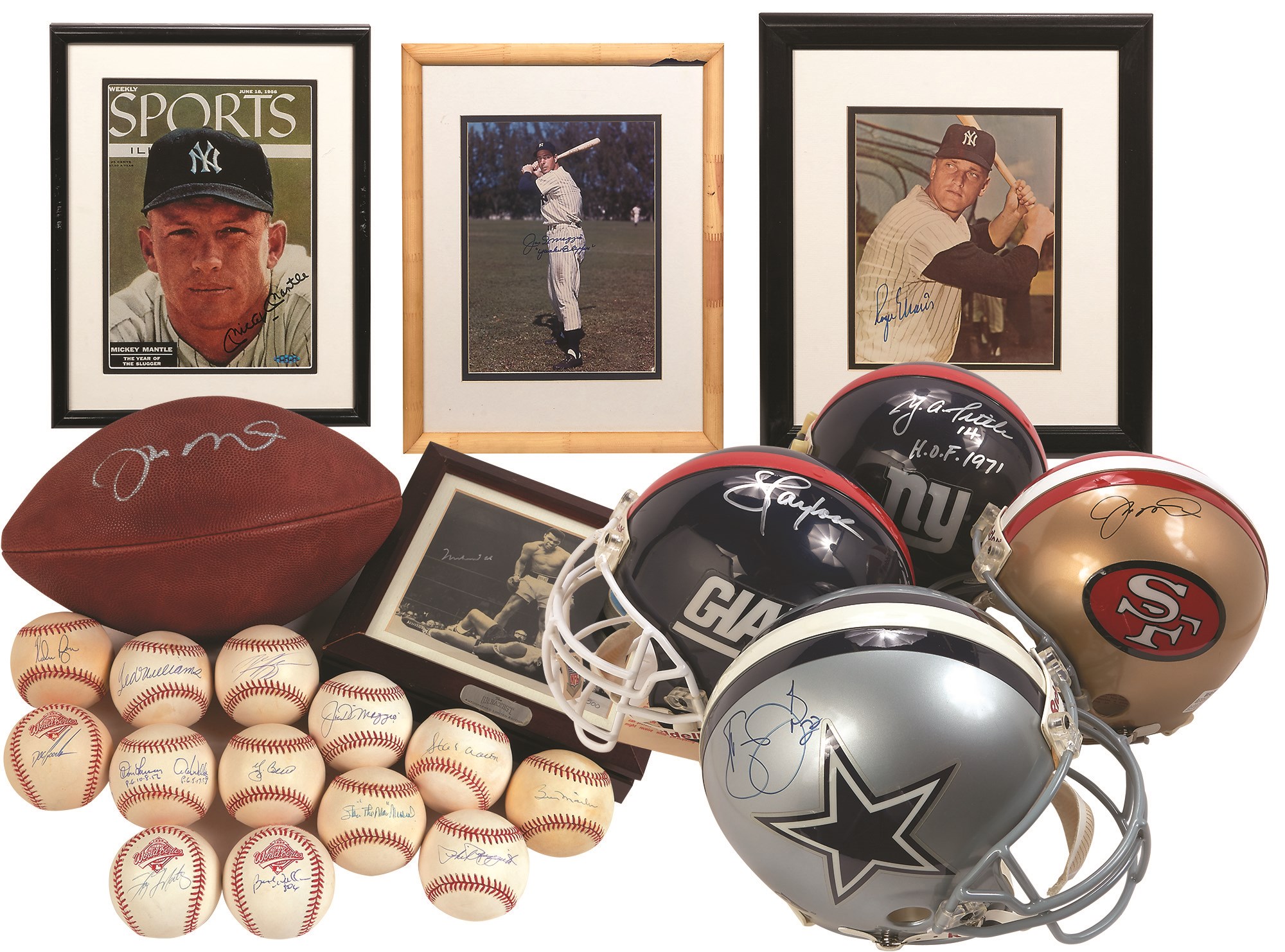 Baseball Autographs - Nice Multi-Sport Autograph Collection w/ Maris & Mantle (20+)