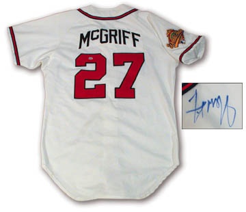 1996 Fred McGriff World Series Game Worn Jersey