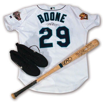 Baseball Equipment - 2001 Bret Boone "Playoff" Equipment Collection