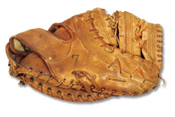 Baseball Equipment - Eddie Mathews Last Game Used Glove