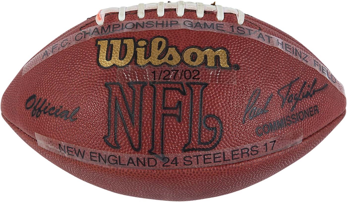 - 2002 First AFC Championship Game at Heinz Field Game Used Football