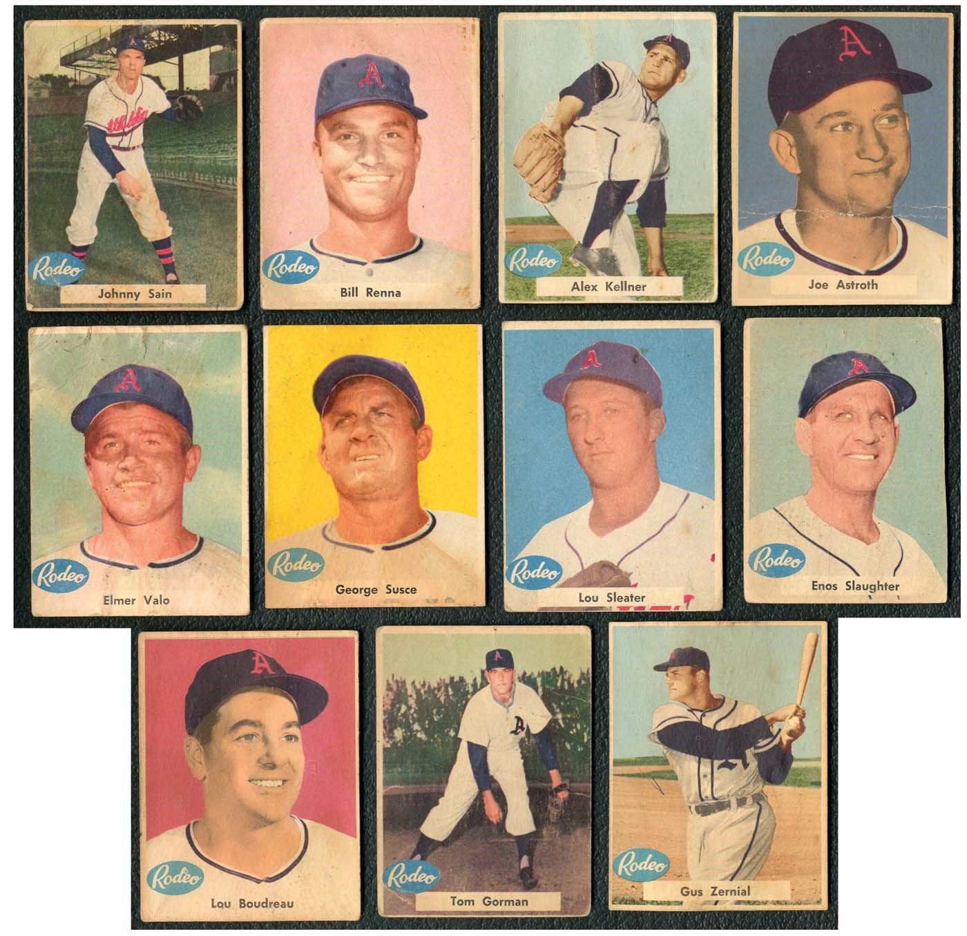 1955 Rodeo Meats Collection of (11) Cards