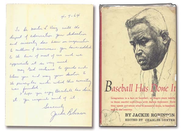 1964 Jackie Robinson Inscribed Biography to Martin Luther King, Jr