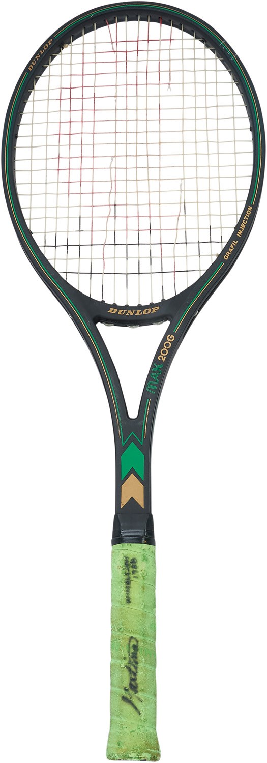 1988 Martina Navratilova Wimbledon Match Used & Signed Racquet