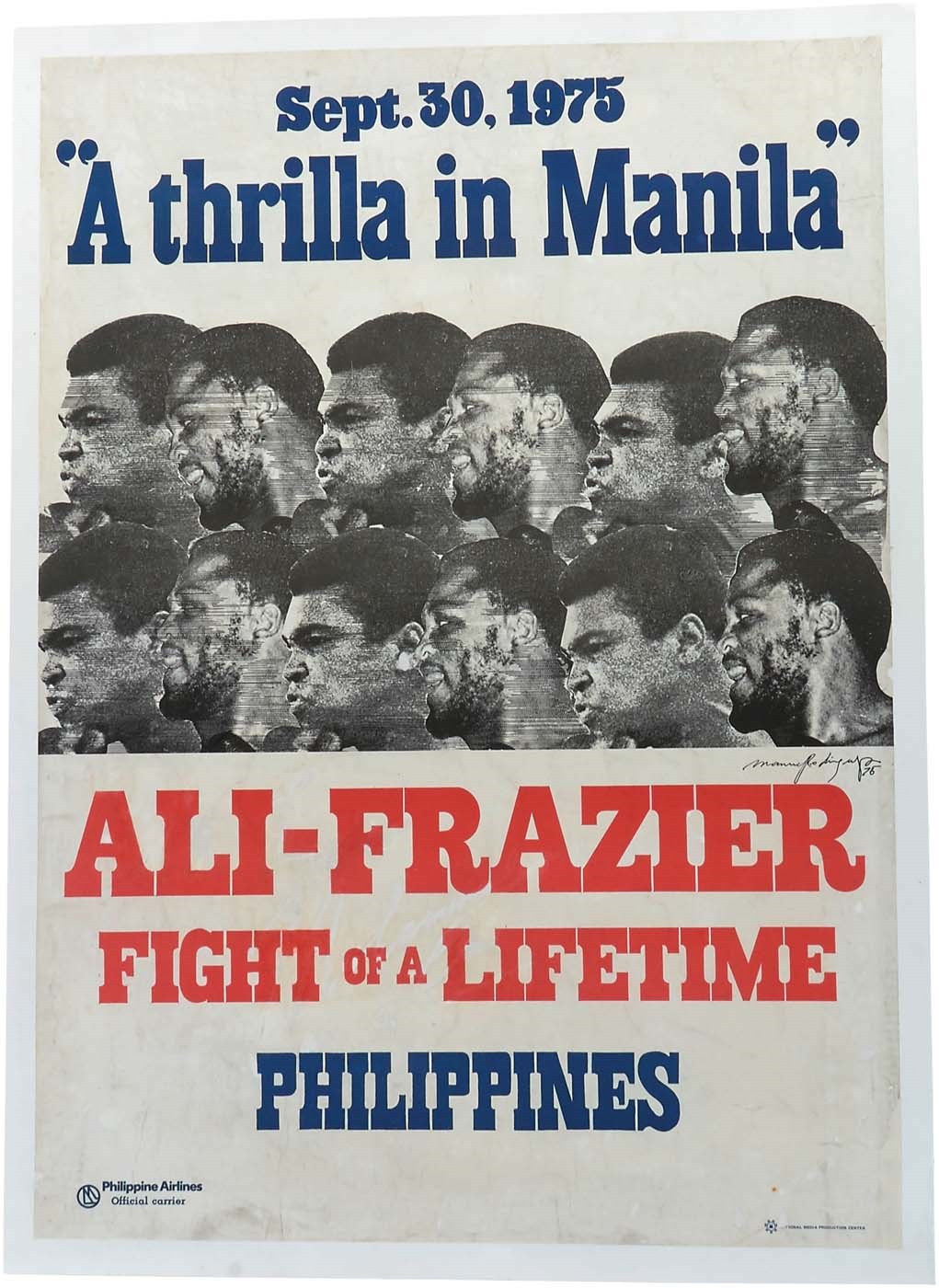 Muhammad Ali & Boxing - Ali v. Frazier III On Site Poster (Larger Version)