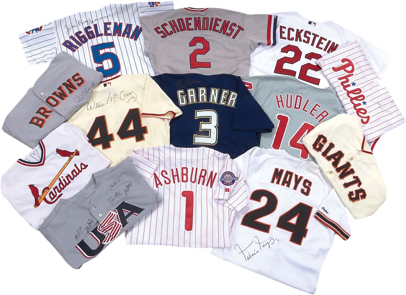 Great Collection of Signed and Game Worn Jerseys (16)