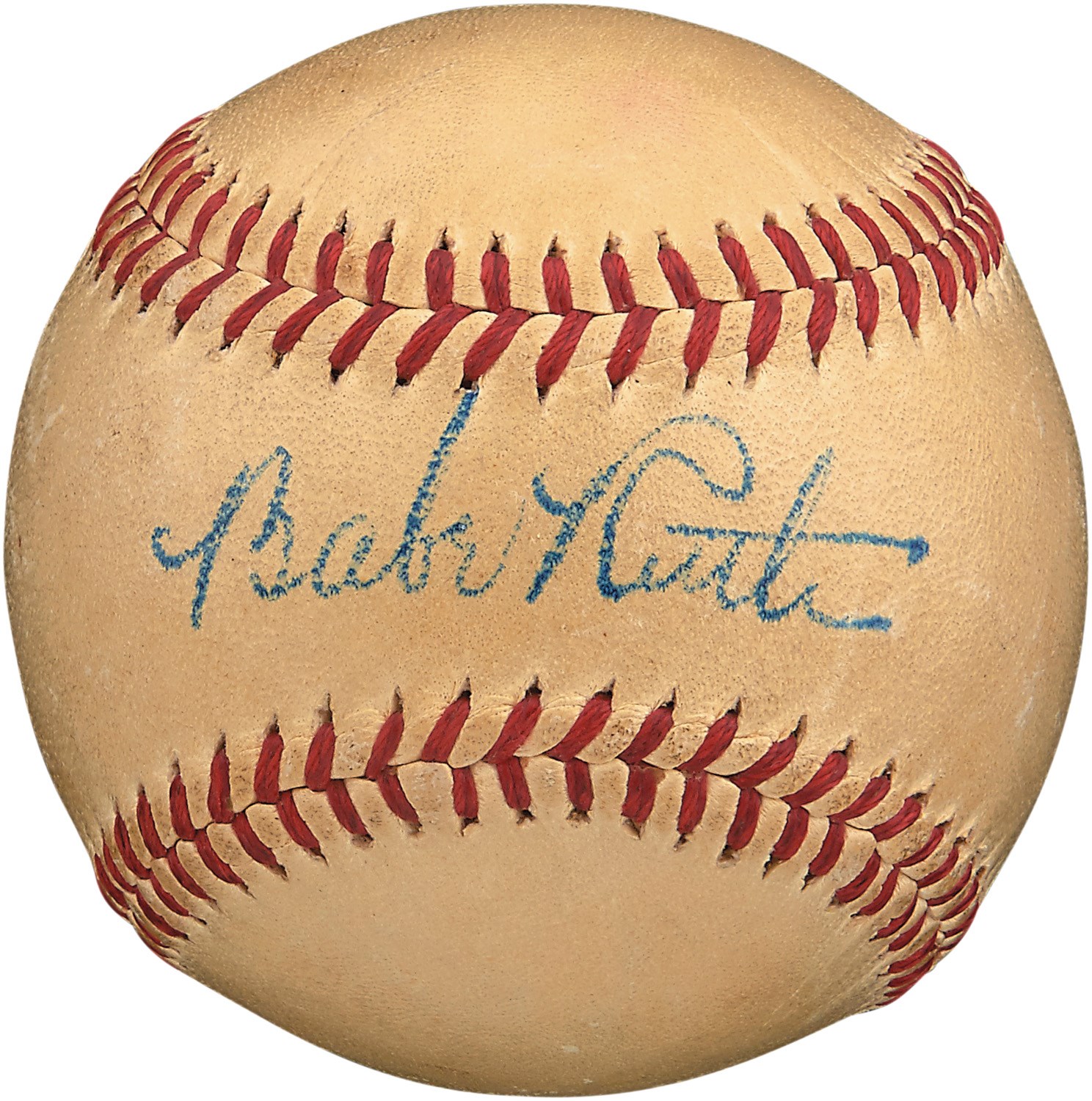 Beautiful 1947-48 Babe Ruth Single-Signed Baseball (PSA)