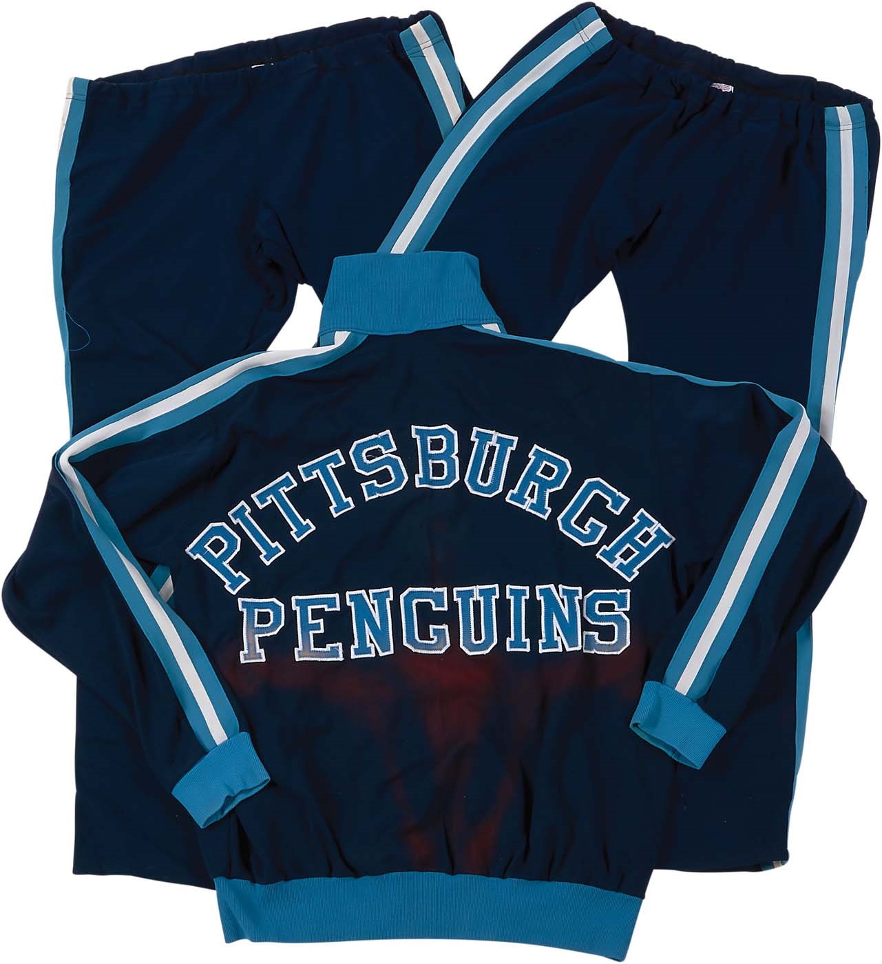 - 1970s Ken Schinkel Pittsburgh Penguins Game Worn Warm-Up Suit
