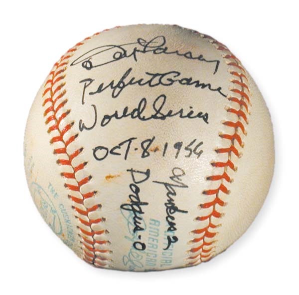 Single Signed Baseballs - Vintage Don Larsen Single Signed Baseball