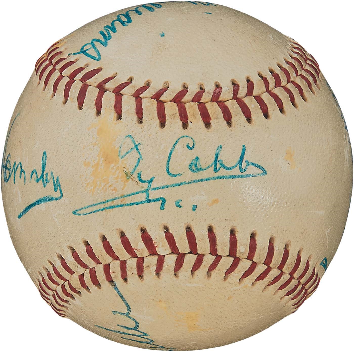 Baseball Autographs - .400 Hitters Signed Baseball (PSA)