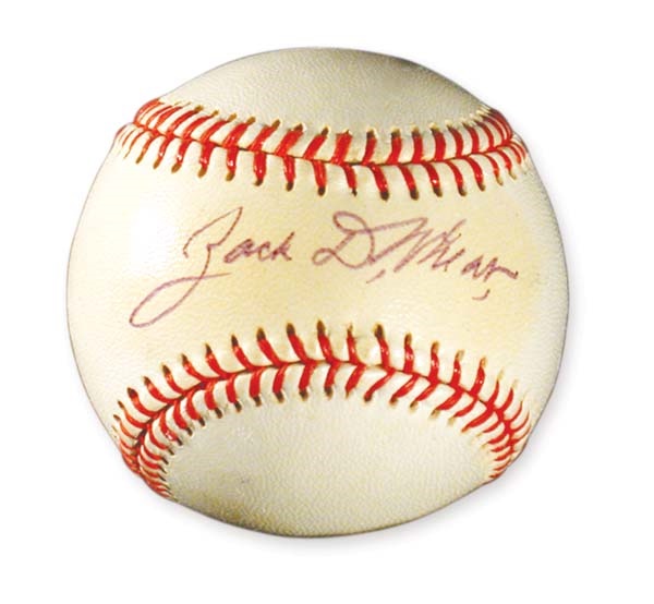 Single Signed Baseballs - Zack Wheat Single Signed Baseball