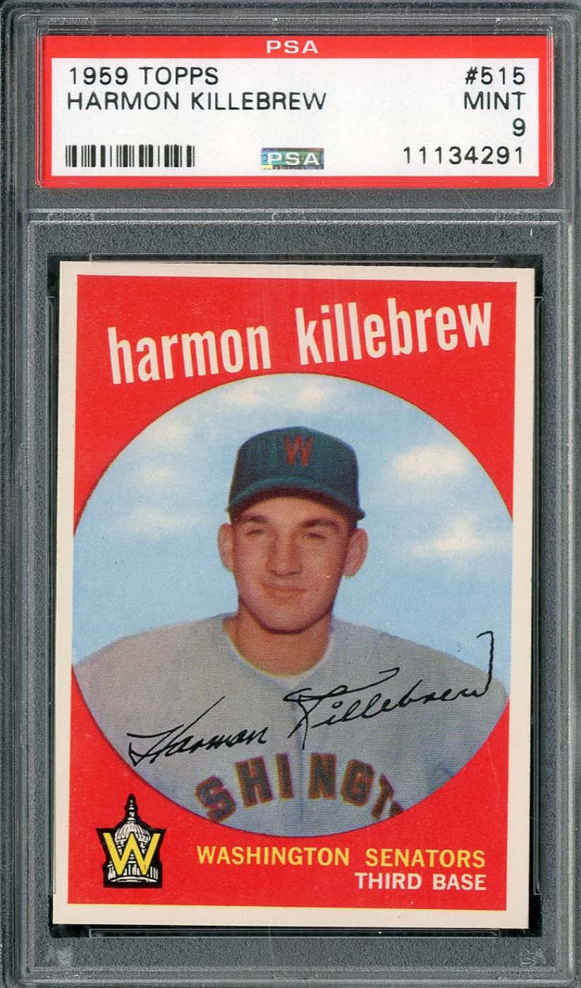 - 1959 Topps #515 Harmon Killebrew - PSA MINT 9