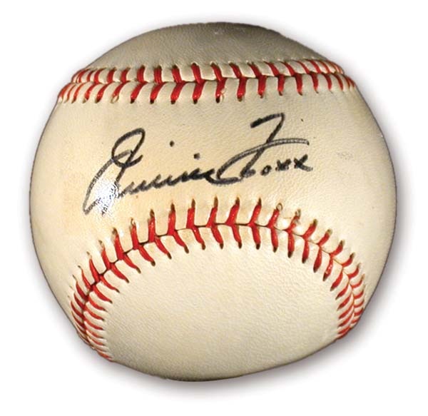 Single Signed Baseballs - Jimmie Foxx Single Signed Baseball
