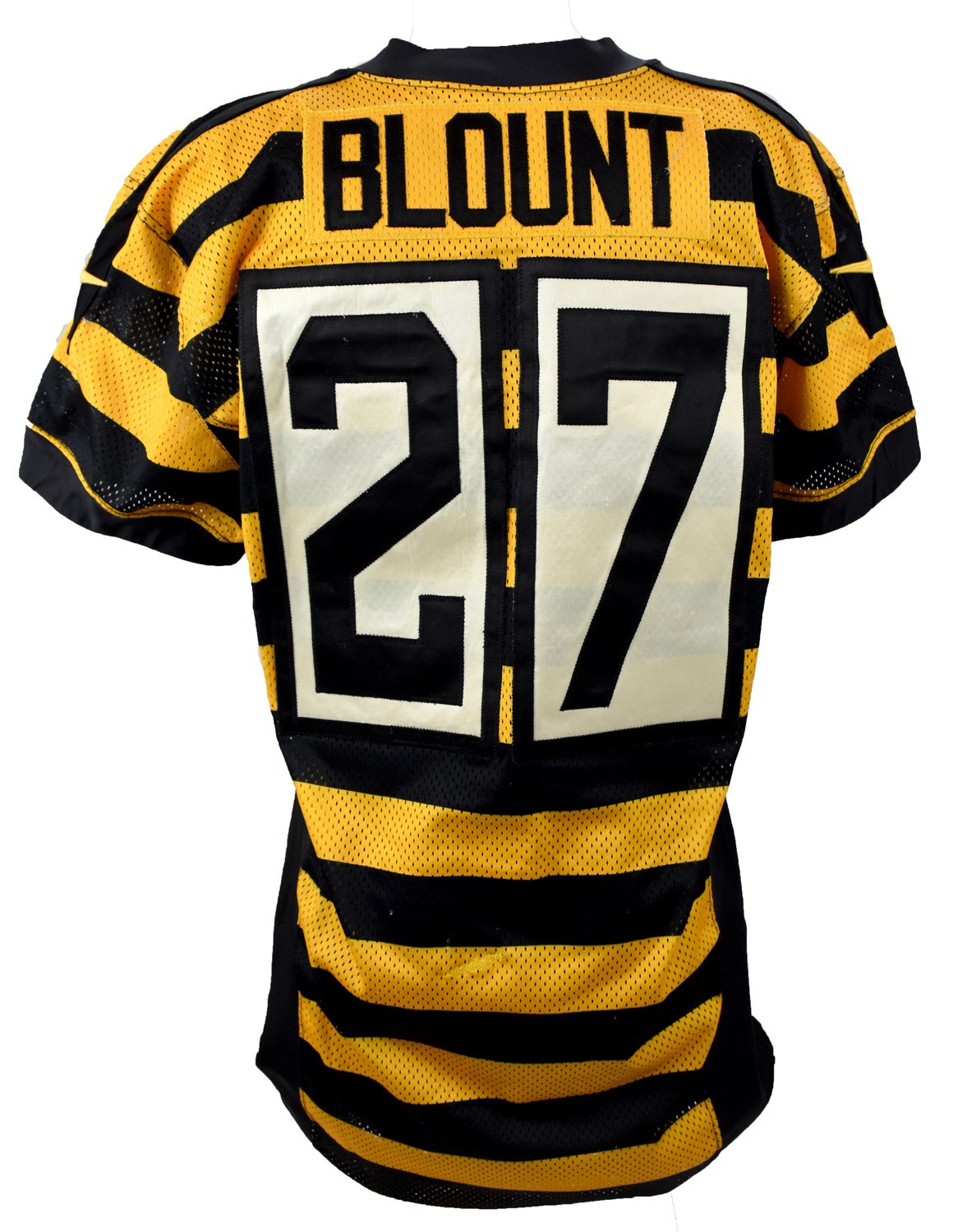 - 2014 LeGarrette Blount Pittsburgh Steelers Game Worn Throwback Jersey (Photo-Matched, Resolution Photomatching LOA)