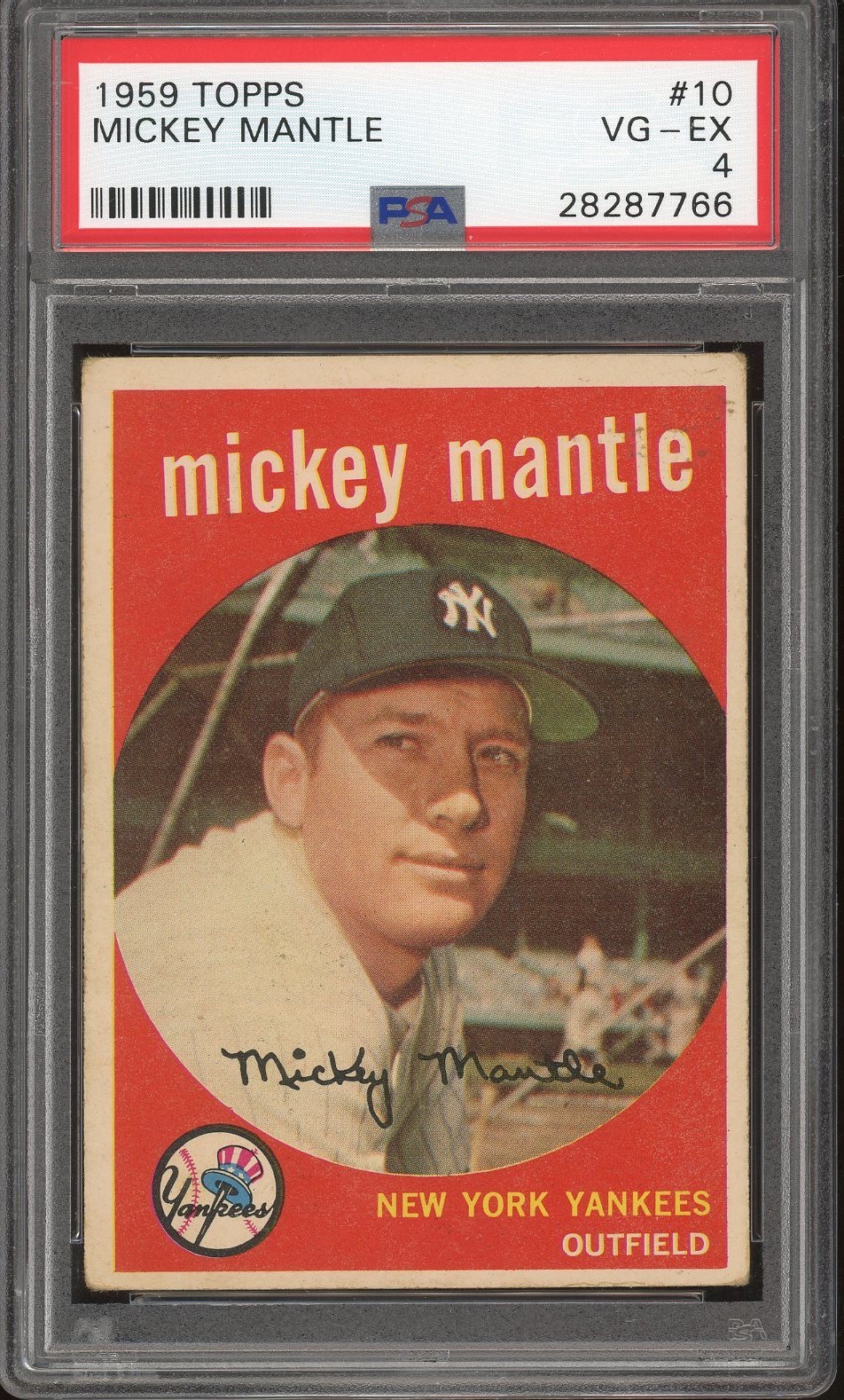 - 1950s-60s Mickey Mantle PSA Graded Cards Lot of 7