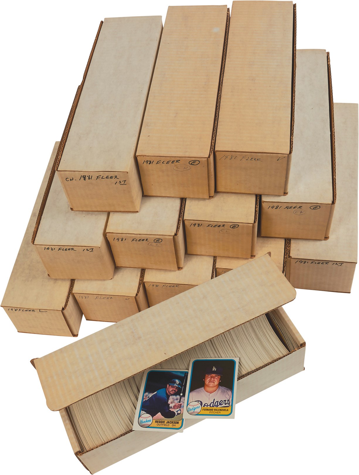 - 1981 Fleer Complete Sets (8) PLUS Over 3,000 Extras with Stars