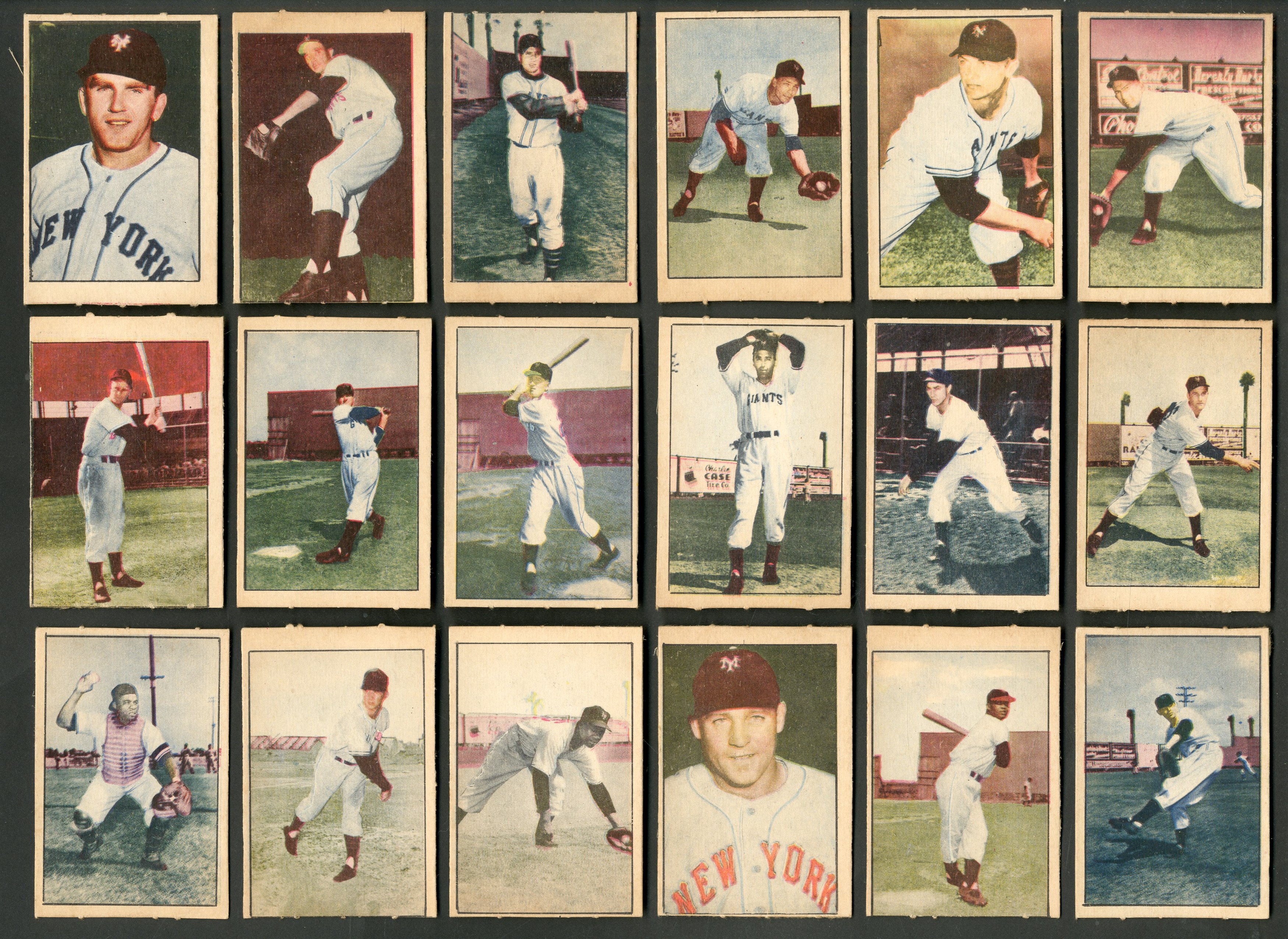 1952 Berk Ross New York Giants Collection of (18)
