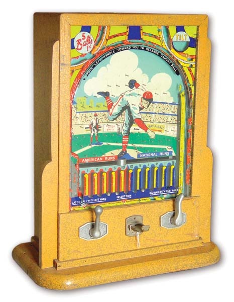 - 1930’s Coin-Operated Baseball Machine