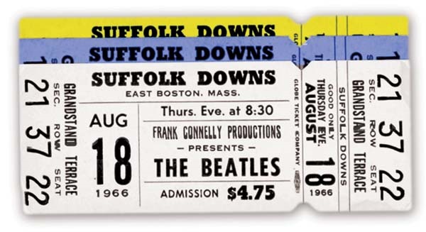 Beatles Tickets - August 18, 1966 Tickets (3)