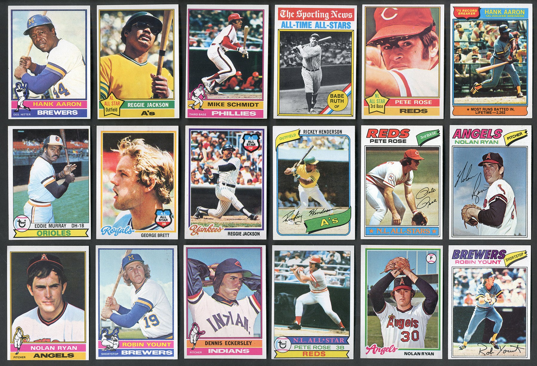 - 1975-1982 Topps Collection of TEN Sets