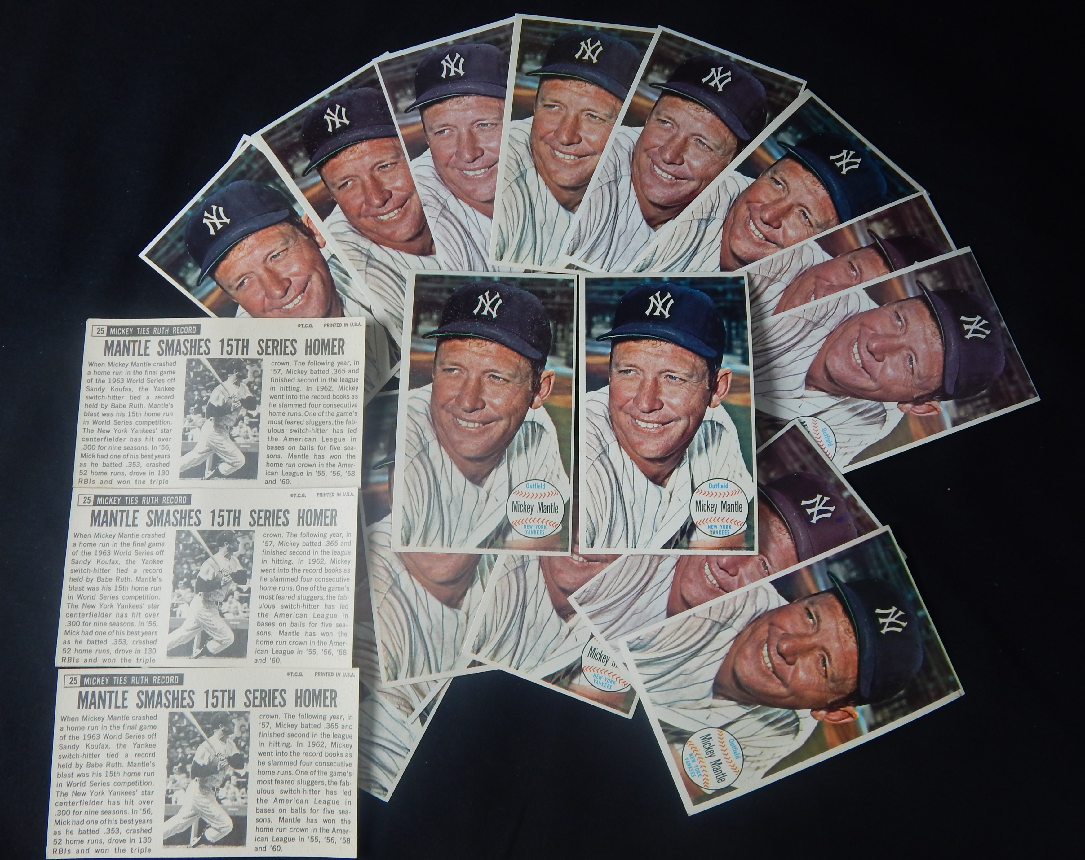 1964 Topps Giants Mickey Mantle Lot of 20