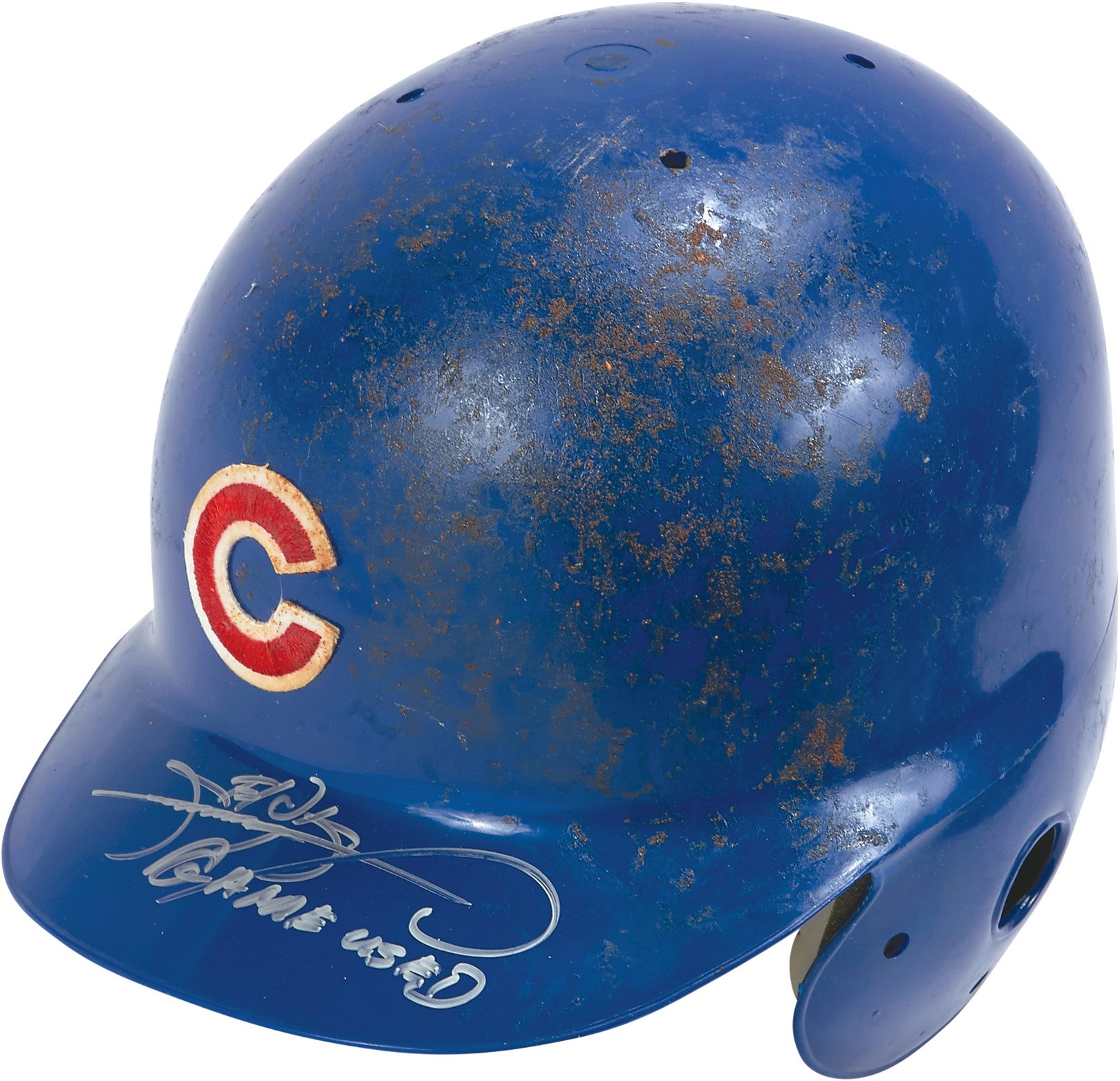 - Circa 1999 Sammy Sosa Game Worn & Signed Cubs Batting Helmet (PSA)