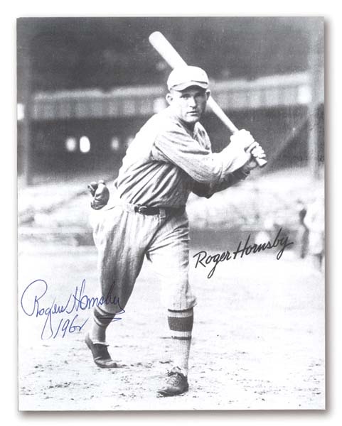 - 1961 Rogers Hornsby Signed Photograph (8x10”)