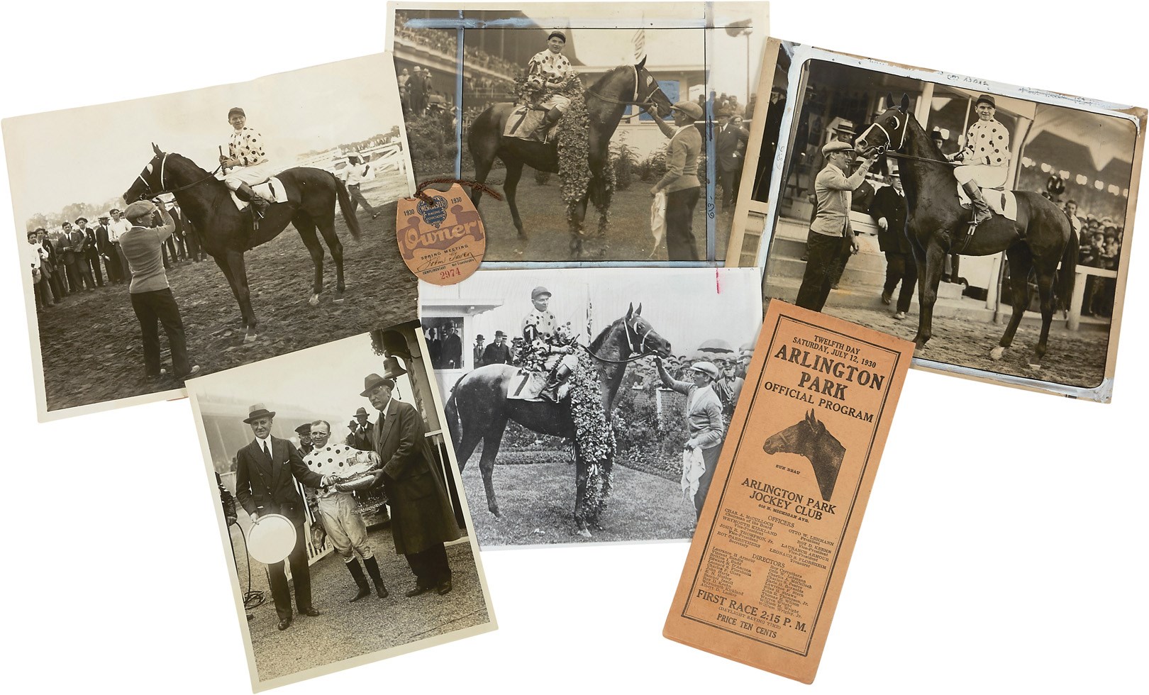 Horse Racing - Triple Crown Winner Gallant Fox Programs, Photos & More (7)
