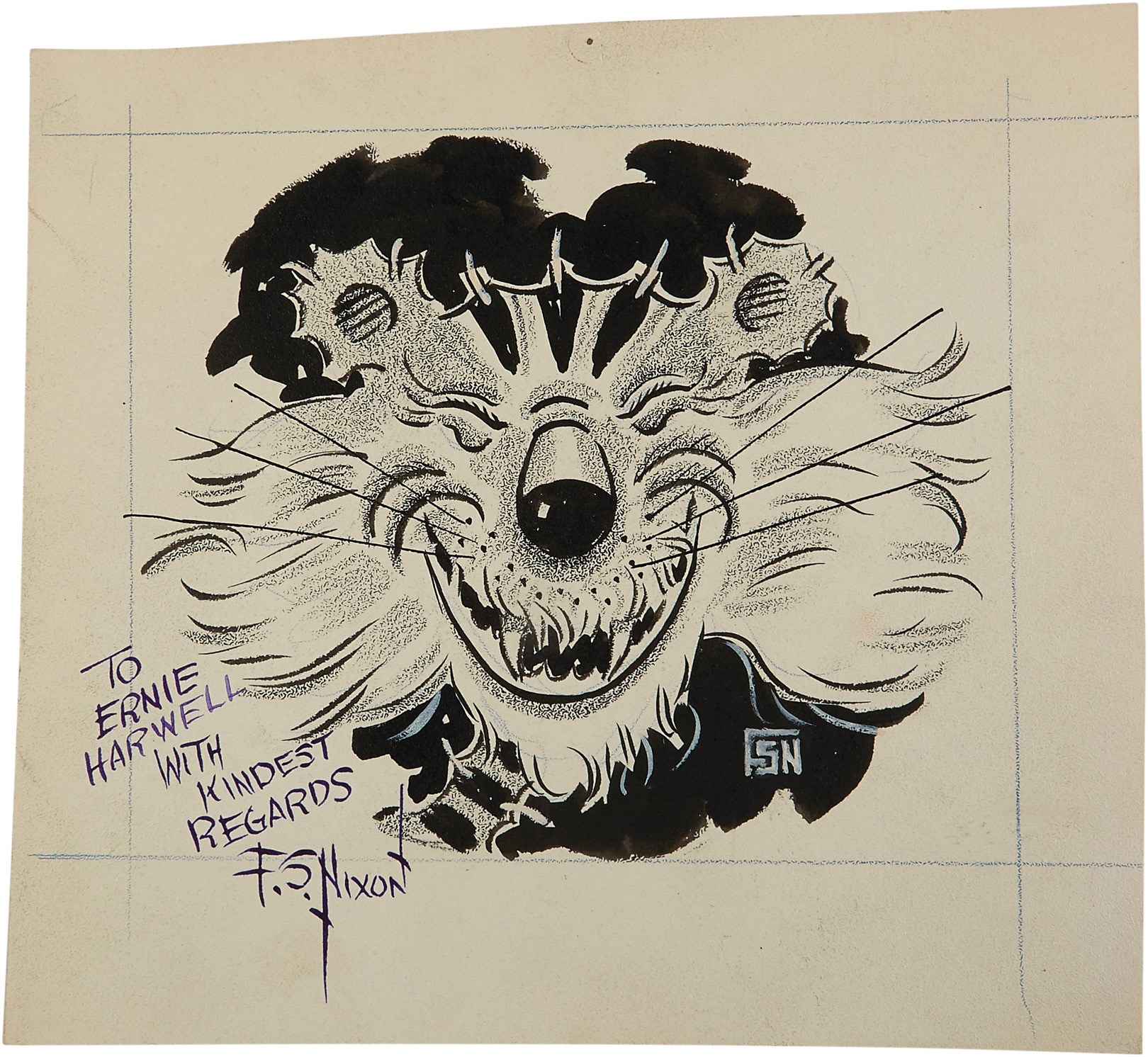 - 1935 Detroit Tigers Original Art from Ernie Harwell (18)