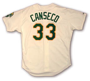 - 1990 Jose Canseco Game Worn Jersey