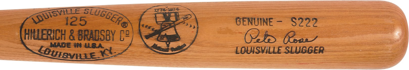 - 1976 Pete Rose Bicentennial Game Bat (PSA LOA)